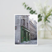 Irish Pub in St. Malo, Frankreich Postkarte (Stehend Vorderseite)