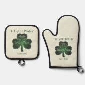 Irish Pub Ofenhandschuh & Topflappen-Set (Vorderseite)