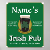 Irish Pub Poster (Vorne)
