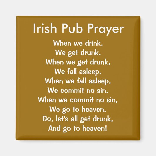 Irish Pub Prayer Magnet (Vorne)