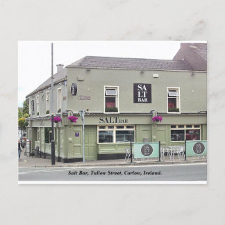Irish Pub, Salt Bar, Tullow St. Carlow, Irland. Feiertagspostkarte