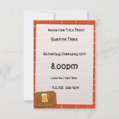 Irish Pub Sign Einladung (Rückseite)