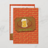 Irish Pub Sign Einladung (Vorne/Hinten)