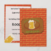 Irish Pub Sign Einladung (Vorne/Hinten)