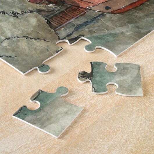 Irish Pub Watercolor Jigsaw Puzzle (Seite)