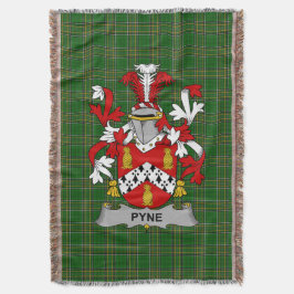 Irish Pyne Coat of Arms Familienwappen Irland Decke