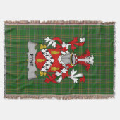 Irish Pyne Coat of Arms Familienwappen Irland Decke (Vorderseite)