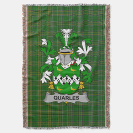 Irish Quarles Coat of Arms Familienwappen Irland Decke