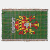 Irish Quartermaines Coat of Arms Familienwappen Ir Decke (Vorderseite)