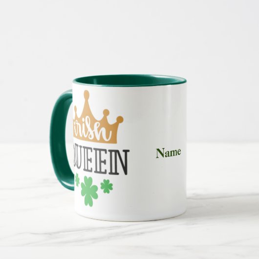 Irish Queen Gift Customize Tasse (Vorderseite Links)