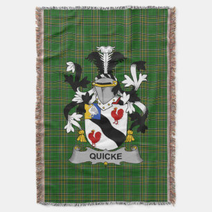 Irish Quicke Coat of Arms Familienwappen Ireland I Decke