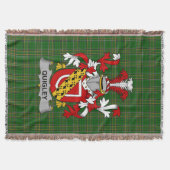 Irish Quigley oder O_Quigley Coat of Arms Family C Decke (Vorderseite)