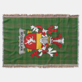 Irish Quillan oder McQuillan Coat of Arms Family C Decke (Vorderseite)