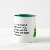 Irish Quilt & Leprechaun-Tasse mit lustigem Segen Tasse (Zentrum)