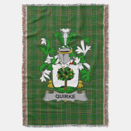 Irish Quirke oder O_Quirke Coat of Arms Family Cre Decke