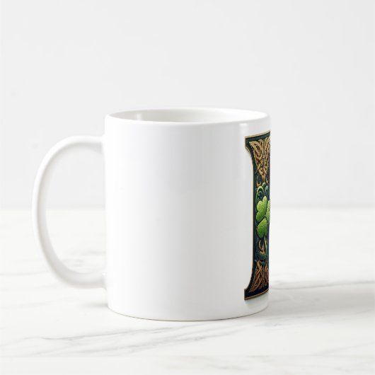 Irish R Monogram Coffee Mug Kaffeetasse (Links)