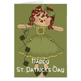 Irish RagDoll d2 Happy St. Patrick's Day Card