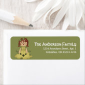 Irish Raggedy Doll St. Patrick's Address Label (Insitu)
