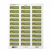 Irish Raggedy Doll St. Patrick's Address Label (Vorne)
