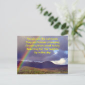 Irish Rainbow Postcard Postkarte (Stehend Vorderseite)