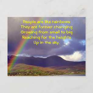 Irish Rainbow Postcard Postkarte