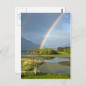 Irish Rainbow Postcard Postkarte (Vorne/Hinten)