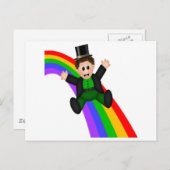 Irish Rainbow Postkarte (Vorne/Hinten)