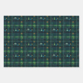 Irish Rainbow St Patrick Tartan Kariertes Set 4 Geschenkpapier Set (Vorderseite 2)