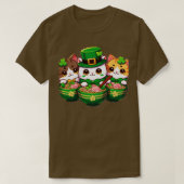 Irish Ramen Cats Niedlich St Patricks Day Women Gi T-Shirt (Design vorne)
