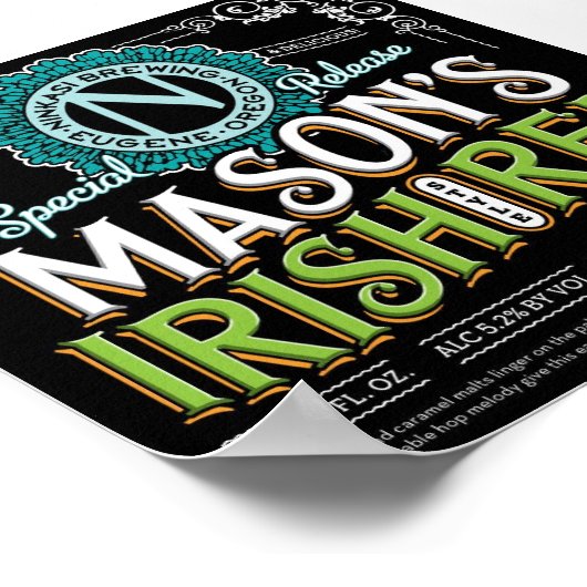 Irish Red Ale Poster (Ecke)