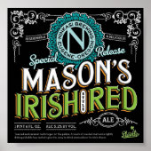 Irish Red Ale Poster (Vorne)