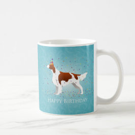 Irish Red and White Birthday Design Kaffeetasse