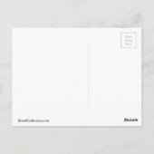 Irish Red and White Birthday Design Postkarte (Rückseite)