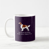Irish Red and White Setter Denken Sie an Sie Kaffeetasse (Links)