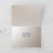 Irish Red and White Setter Genie Birthday Card Karte (Innenseite)