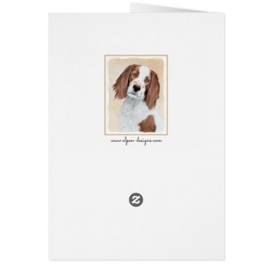 Irish Red and White Setter Painting - Original Art (Hinten)