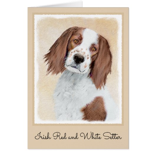 Irish Red and White Setter Painting - Original Art (Vorne)