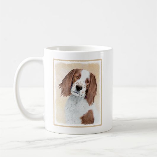 Irish Red and White Setter Painting - Original Art Kaffeetasse (Links)