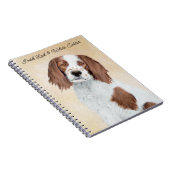 Irish Red and White Setter Painting - Original Art Notizblock (Rechte Seite)