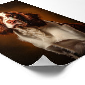 Irish Red and White Setter Poster (Ecke)