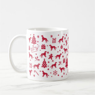 Irish Red and White Setter Weihnachtsdesign Kaffeetasse