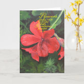 Irish Red Blume Karte (Gelbe Blume)