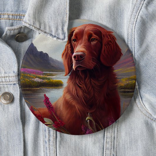 Irish Red on a Paddle: Ein Landschaftliches Abente Button (Beispiel)