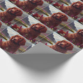 Irish Red on a Paddle: Ein Landschaftliches Abente Geschenkpapier (Ecke)