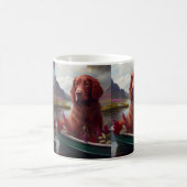 Irish Red on a Paddle: Ein Landschaftliches Abente Kaffeetasse (Mittel)