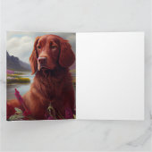 Irish Red on a Paddle: Ein Landschaftliches Abente Karte (Innenseite)