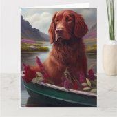 Irish Red on a Paddle: Ein Landschaftliches Abente Karte (Vorderseite)