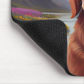 Irish Red on a Paddle: Ein Landschaftliches Abente Mousepad (Ecke)