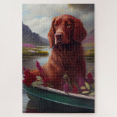 Irish Red on a Paddle: Ein Landschaftliches Abente Puzzle (Vertikal)