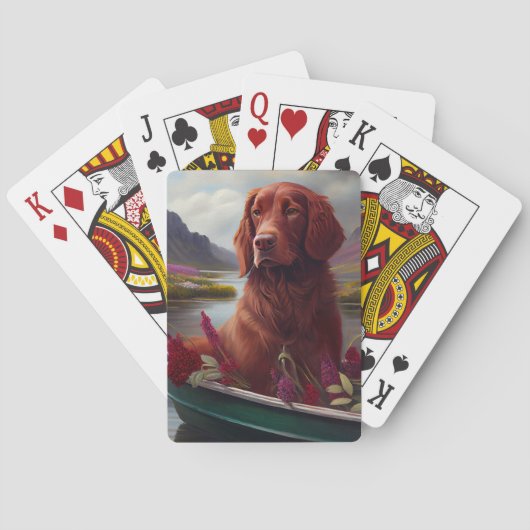 Irish Red on a Paddle: Ein Landschaftliches Abente Spielkarten (Rückseite)